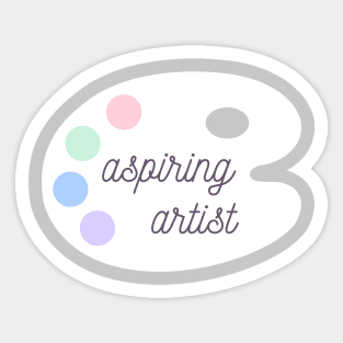 Aspiring artist palette Sticker